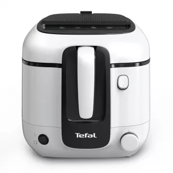 Fritadeira Tefal Super Uno FR3101 – individual, 1800 W, 1,5 kg de capacidade de fritura, 2,2 l de óleo, preto/branco