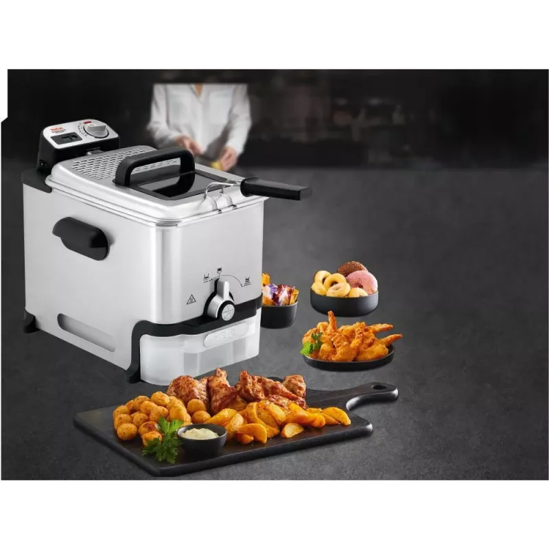 Fritadeira Tefal FR8041 individual 3,5 L de pé 2300 W fritadeira prateado