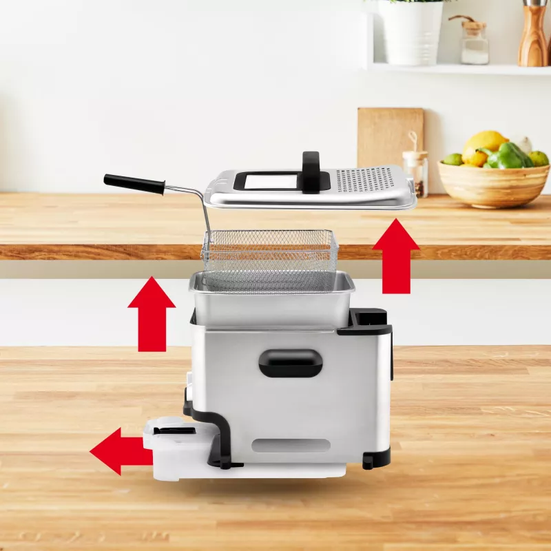 Fritadeira Tefal FR8041 individual 3,5 L de pé 2300 W fritadeira prateado