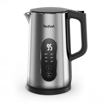 Chaleira elétrica Tefal Selection KI871DE0 1,7 l 1500 W preto, aço inoxidável