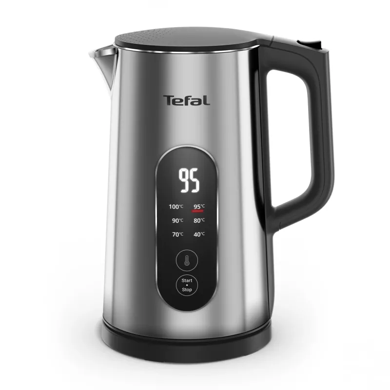 Chaleira elétrica Tefal Selection KI871DE0 1,7 l 1500 W preto, aço inoxidável