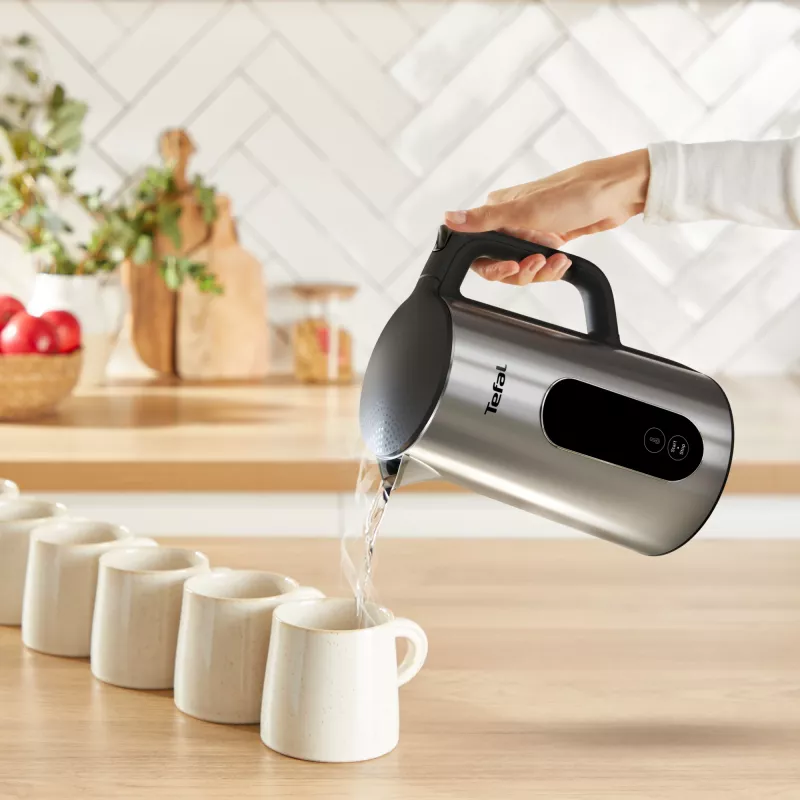 Chaleira elétrica Tefal Selection KI871DE0 1,7 l 1500 W preto, aço inoxidável