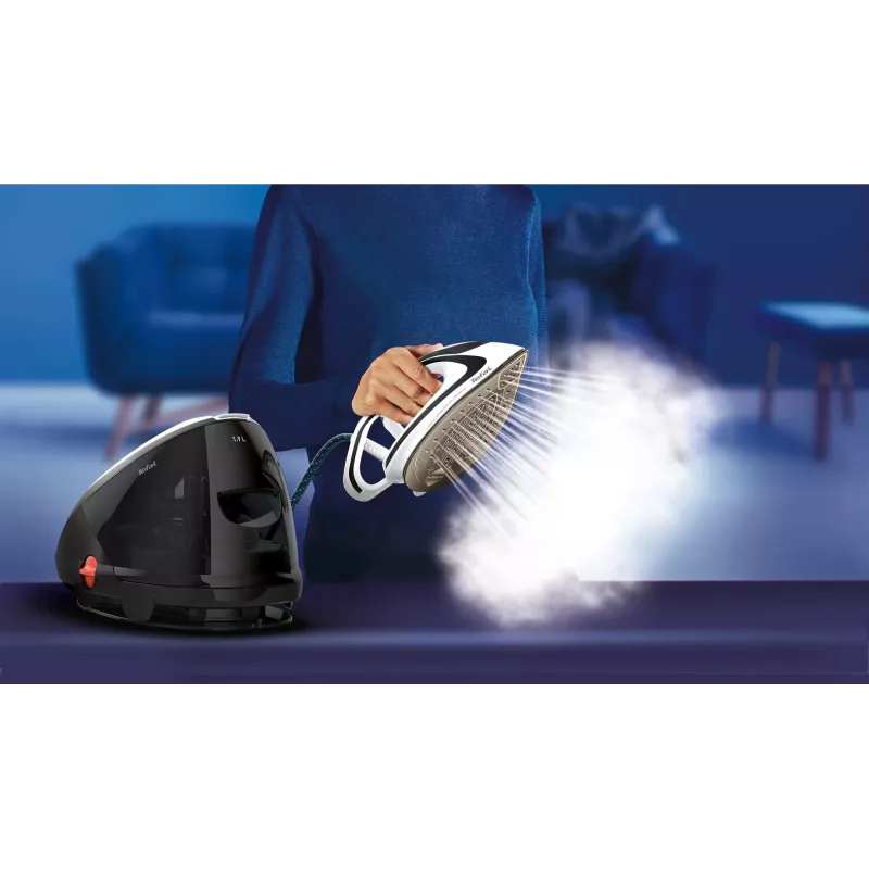 Ferro de engomar Tefal Pro Express Ultimate GV9550 1,9 L base Durilium AirGlide Autoclean preto, branco