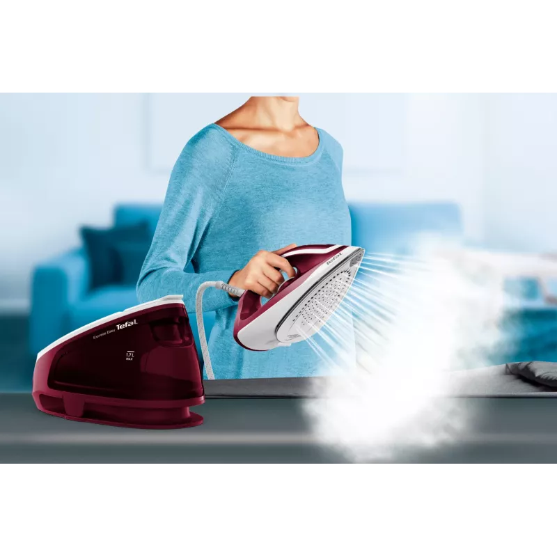 Ferro de engomar Tefal Express Easy SV6130 2200 W 1,7 L vermelho, branco