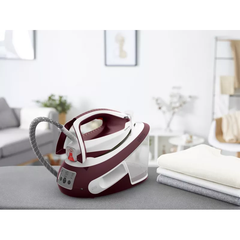 Ferro de engomar Tefal Express Vision SV8150 2800 W 1,8 L base Durilium AirGlide Autoclean vermelho, branco