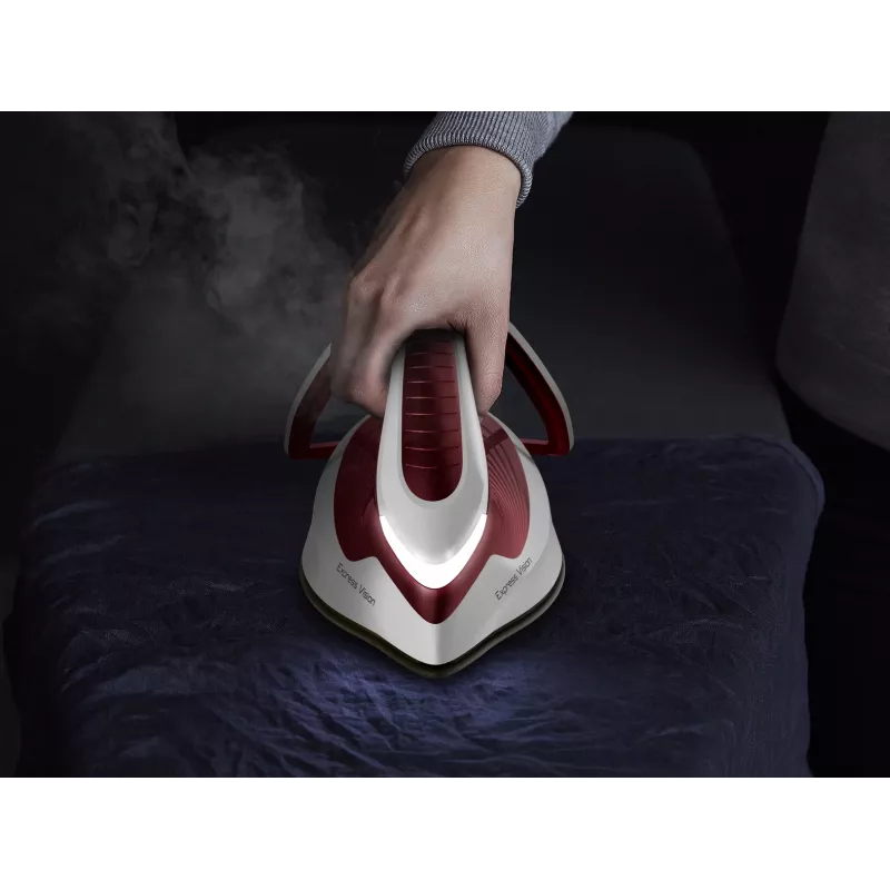 Ferro de engomar Tefal Express Vision SV8150 2800 W 1,8 L base Durilium AirGlide Autoclean vermelho, branco