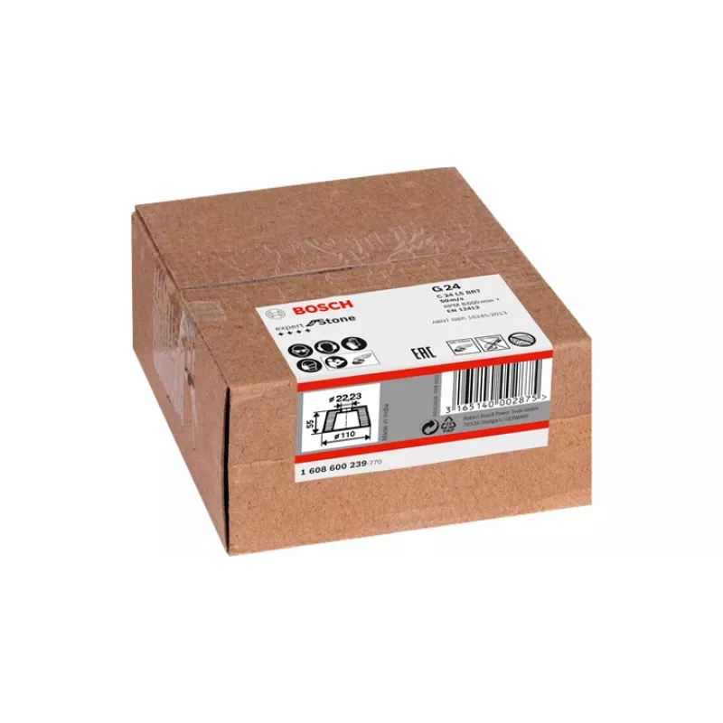 Copo de rebarbar cónico Bosch 1608600239 para pedra, 90 x 110 x 55 mm