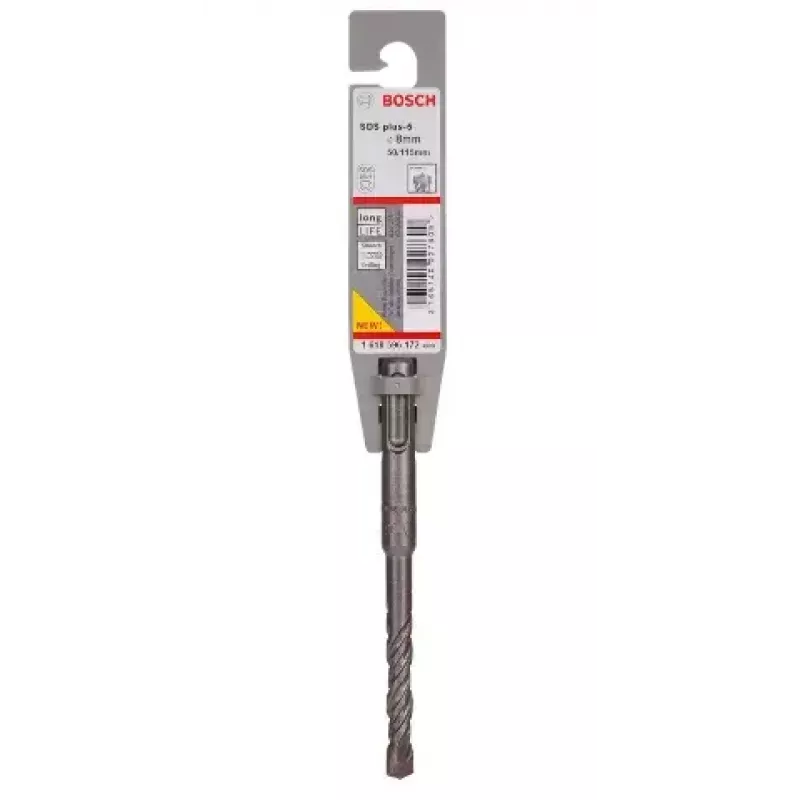 Broca de martelo Bosch SDS Plus-5 — 8 mm, para martelo perfurador e perfuração