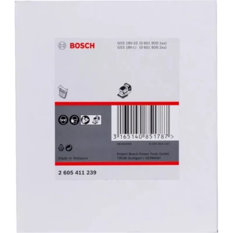 Bosch 2 605 411 239 acessório de lixagem 1 unid. filtro