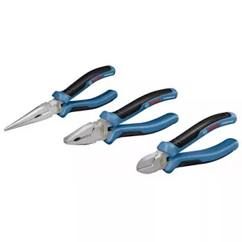 Conjunto de alicates Bosch 1 600 A01 6BG aço cromo-vanádio punho de borracha