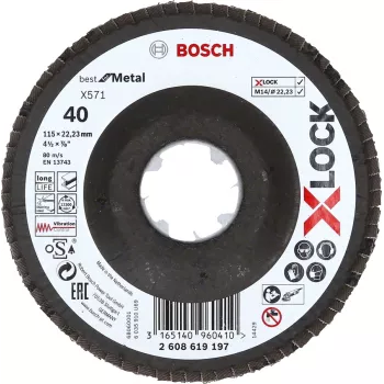 Bosch 2 608 619 197 acessório para rebarbadora disco de lamelas