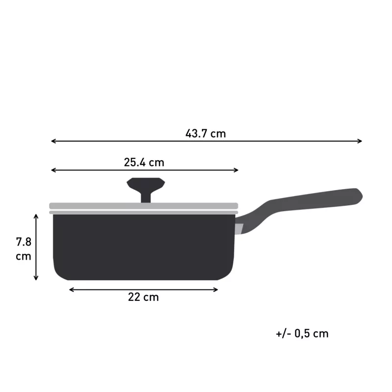 Tefal Change preto C4763225 frigideira de estufar redonda