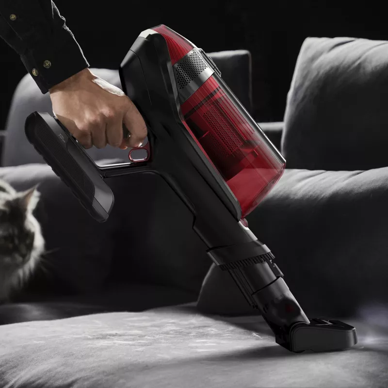 Aspirador Rowenta RH98A8 2 em 1 com bateria sem saco 0,9 l 320 W vermelho, cinzento