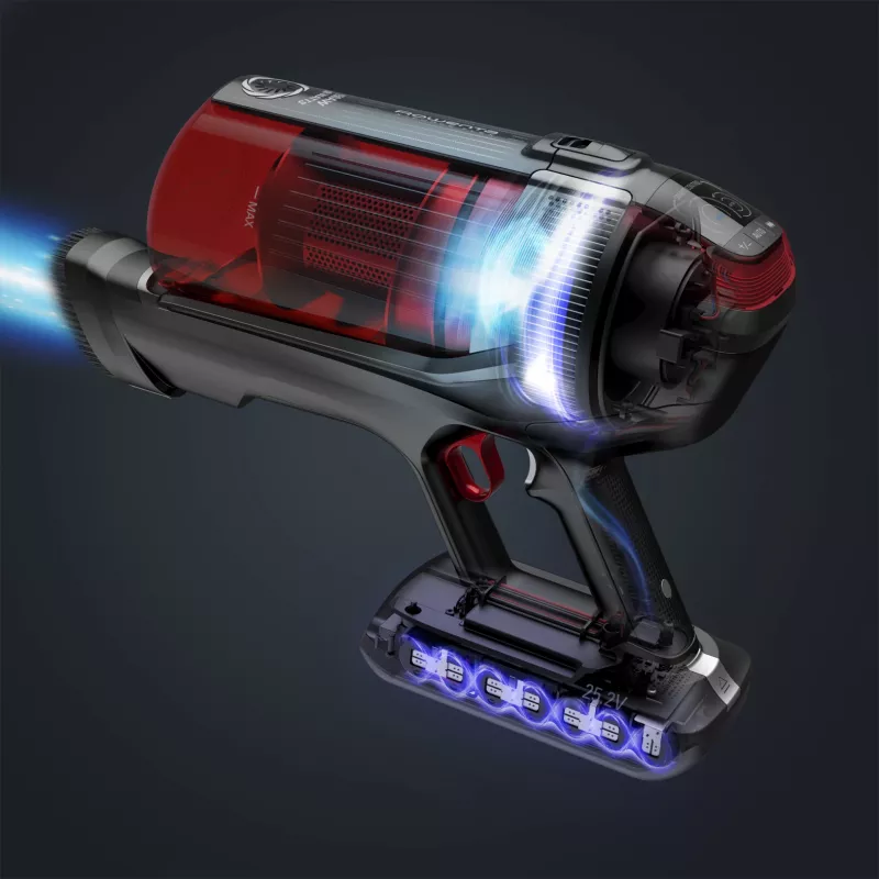 Aspirador Rowenta RH98A8 2 em 1 com bateria sem saco 0,9 l 320 W vermelho, cinzento