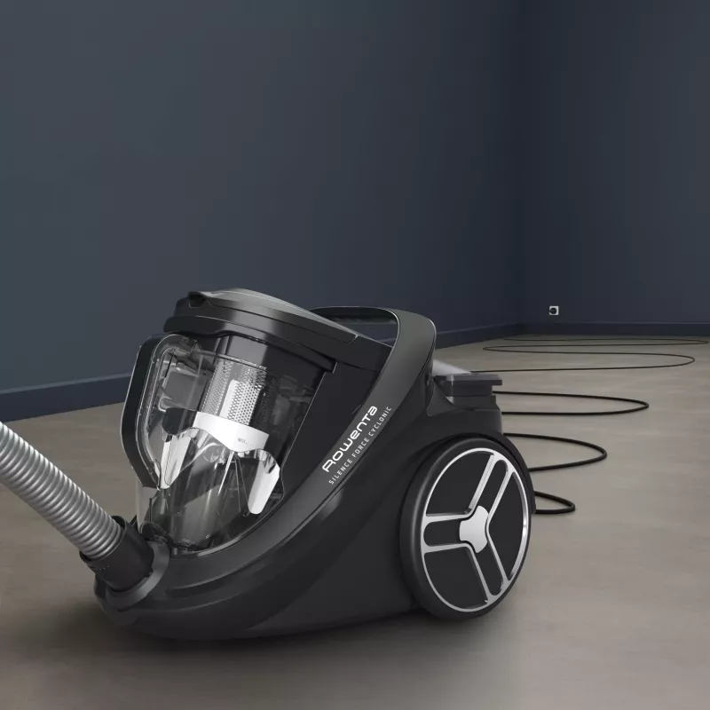 Aspirador de chão Rowenta Silence Force RO7935 — 500 W, sem saco, tecnologia ciclónica, 2,5 L, HEPA, 59 dB