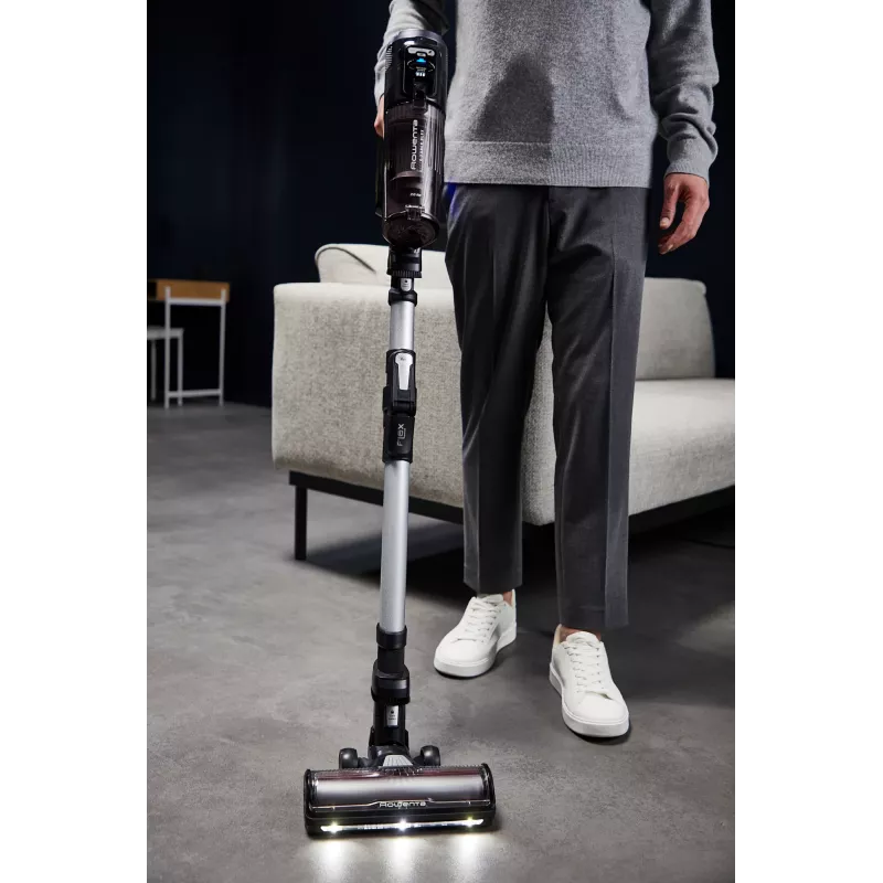 Aspirador com bateria Rowenta X-Force Flex 13.60 RH9A36WV — 60 min de autonomia, 0,65 L sem saco, ciclónico, roxo