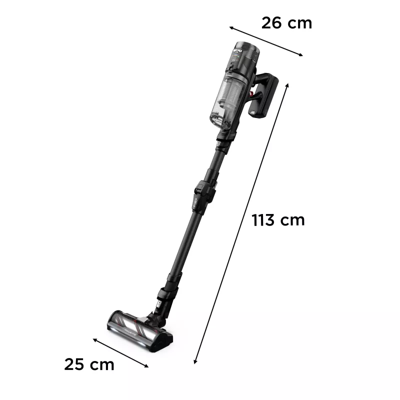 Rowenta X-Force Flex RH9L55E0 aspirador vertical 2 em 1 com bateria a seco sem saco 0,65 l preto
