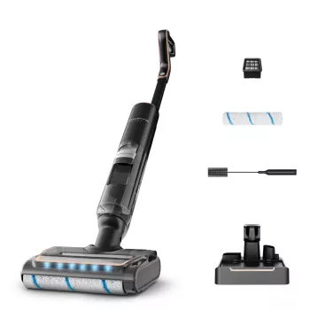 Rowenta X-Clean 7 GZ5736E0 aspirador vertical com bateria a seco e húmido sem saco preto