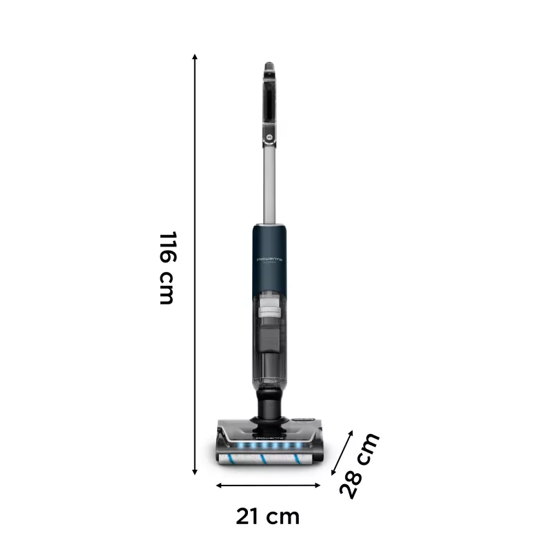 Rowenta X-Clean 7 GZ5735E0 aspirador vertical com bateria a seco e húmido sem saco 0,5 l preto, cromado