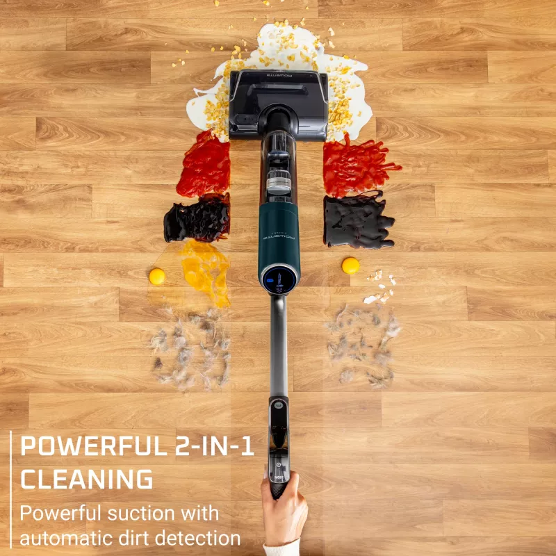Rowenta X-Clean 7 GZ5735E0 aspirador vertical com bateria a seco e húmido sem saco 0,5 l preto, cromado