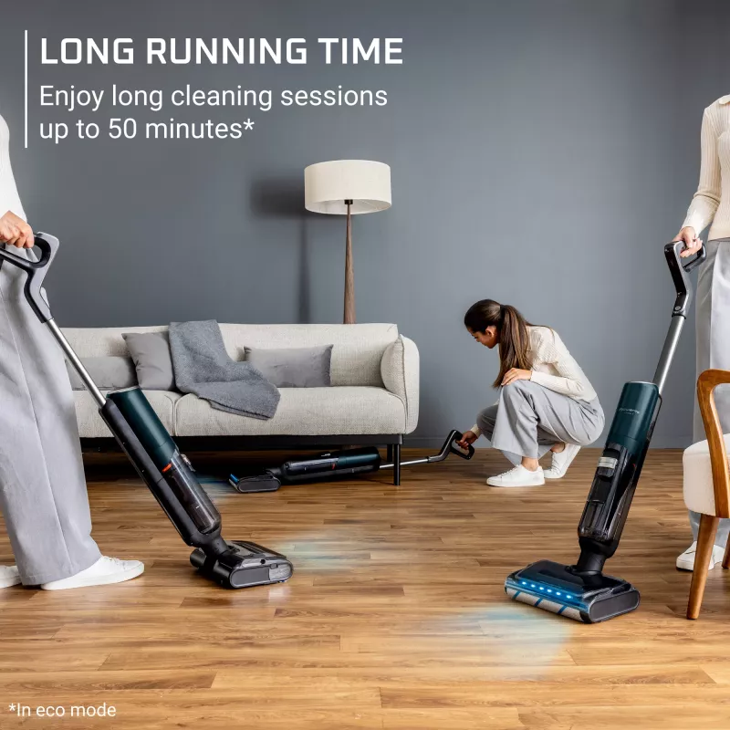 Rowenta X-Clean 7 GZ5735E0 aspirador vertical com bateria a seco e húmido sem saco 0,5 l preto, cromado
