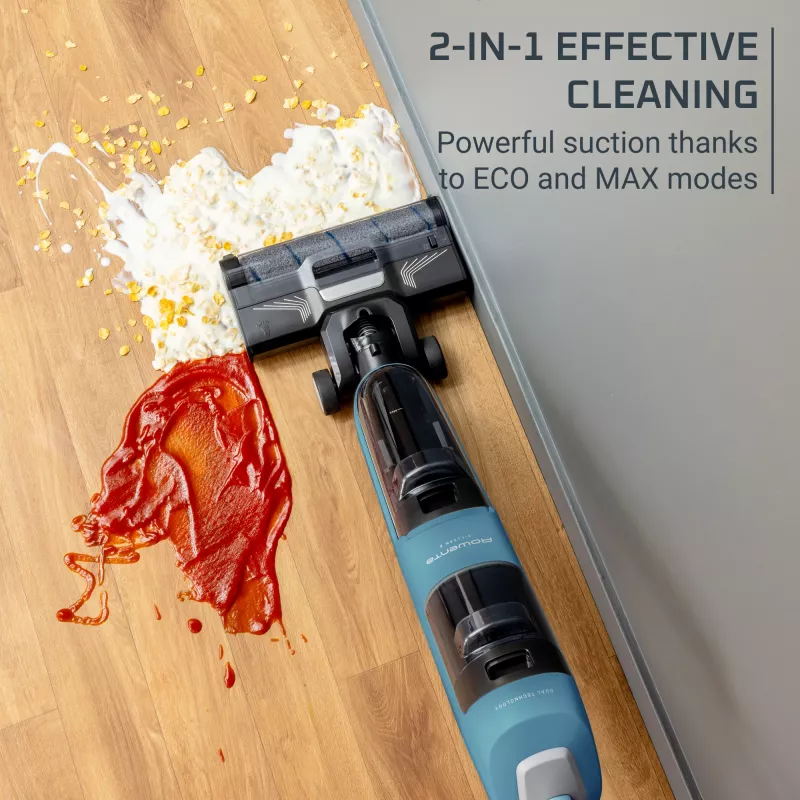 Rowenta X-Clean 2 GZ2271E0 aspirador vertical com bateria a húmido e a seco sem saco azul