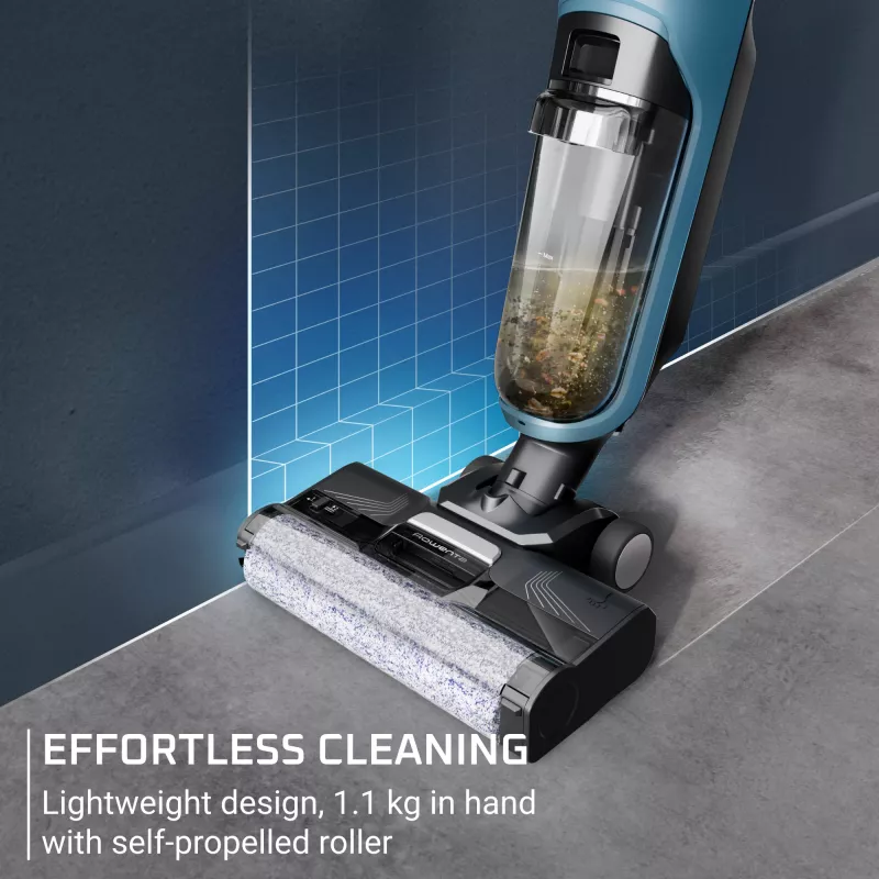 Rowenta X-Clean 2 GZ2271E0 aspirador vertical com bateria a húmido e a seco sem saco azul