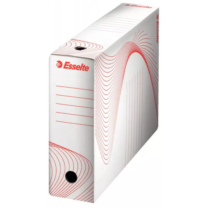 Esselte 128001 caixa de arquivo cartão vermelho, branco