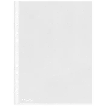 Esselte Capas transparentes A4 – Economy –, 210 x 297 mm (A4), transparente, polipropileno (PP), vertical, abertura superior, 230 mm