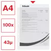 Esselte Capas transparentes A4 – Economy –, 210 x 297 mm (A4), transparente, polipropileno (PP), vertical, abertura superior, 230 mm