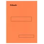 Dossiê de arquivo Esselte 721050 cartão laranja A4 230x310 mm