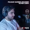 Konix PULSAR Headset com fios e sem fios arco de cabeça Gaming USB Type-C Bluetooth preto