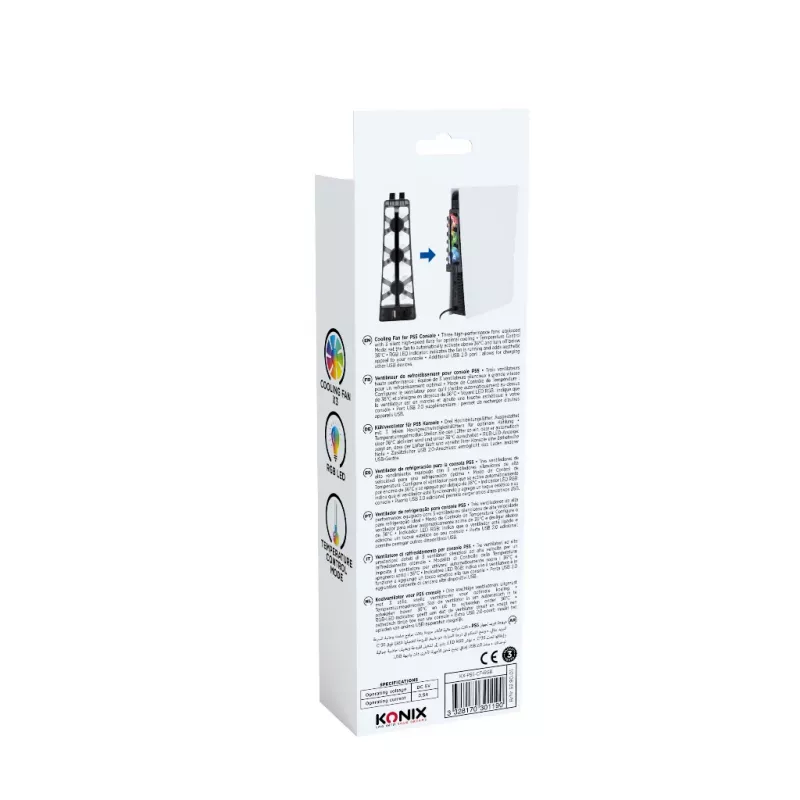 Konix 61889000052 Peça/acessório para consola de jogos ventoinha de arrefecimento