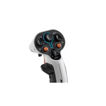 Flightstick Thrustmaster Sol-R 2 HOSAS Space Sim Duo — com fios USB Type-C, analógico/digital, preto/branco