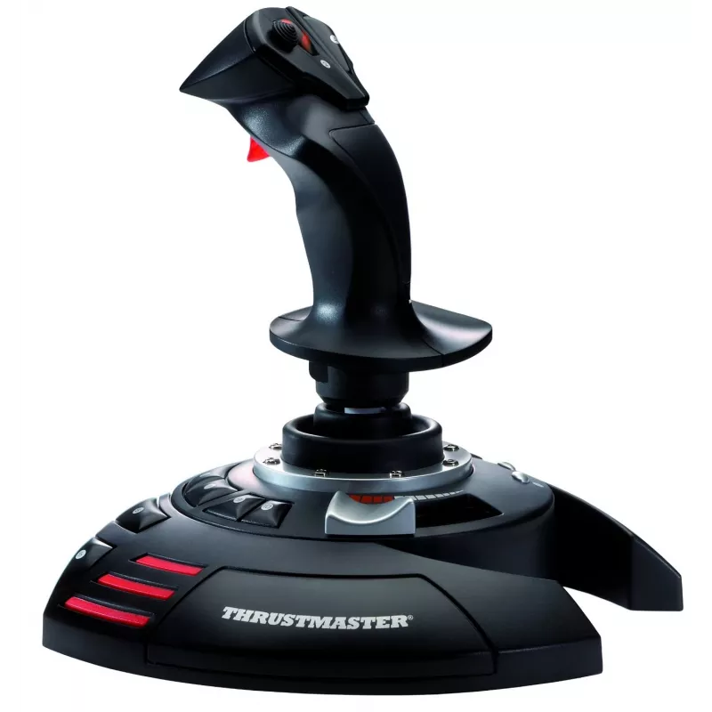 Thrustmaster T.Flight Stick X preto, vermelho, prateado USB joystick analógico PC, Playstation 3