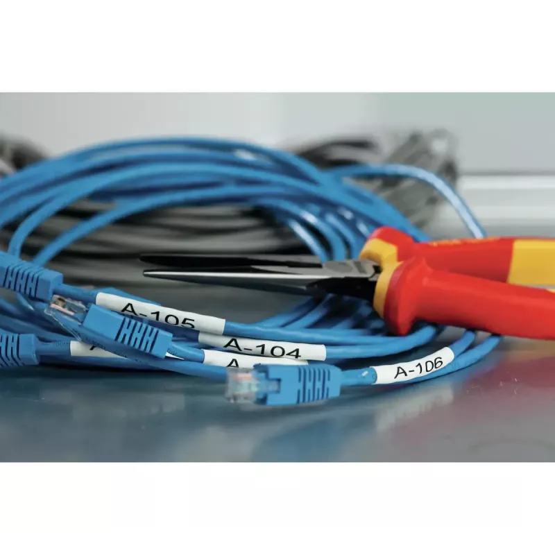 DYMO RHINO 4200 Impressora de etiquetas industrial | Teclado AZERTY e teclas de atalho que poupam tempo | Impressora de etiquetas robusta para estaleiros e tarefas de etiquetagem exigentes