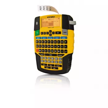 DYMO RHINO 4200 Impressora de etiquetas industrial | Teclado AZERTY e teclas de atalho que poupam tempo | Impressora de etiquetas robusta para estaleiros e tarefas de etiquetagem exigentes