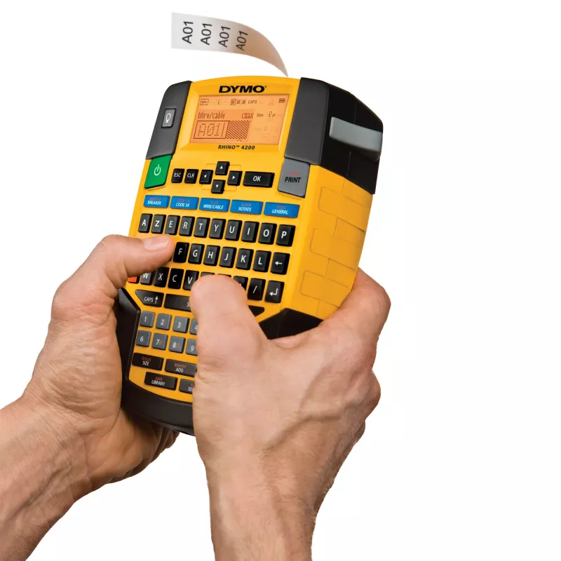 Impressora de etiquetas DYMO RHINO 4200 Kit transferência térmica AZERTY