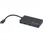 Hypertec 021308-HY Hub de interfaces USB 3.2 Gen 1 (3.1 Gen 1) Type-C 5000 Mbit/s preto