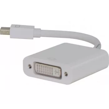 Hypertec 127429-HY Adaptador de cabo de vídeo 0,09 m Mini DisplayPort DVI-D branco