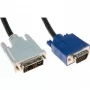 Cabo VGA Hypertec 127711-HY 3 m DVI-A VGA (D-Sub) preto, azul, branco