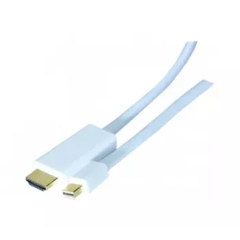Adaptador de cabo de vídeo Hypertec 128061-HY 2 m HDMI Type-A (Standard) Mini DisplayPort branco