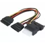Cabo SATA ATEN 147557 0,3 m SATA 15 pinos 2 x SATA 15 pinos + Molex (4 pinos) várias cores, preto