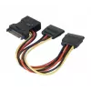 Cabo SATA ATEN 147557 0,3 m SATA 15 pinos 2 x SATA 15 pinos + Molex (4 pinos) várias cores, preto