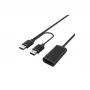 Cabo USB Hypertec 149221-HY USB 2.0 20 m USB A para 2 x USB A preto