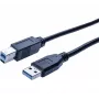 Hypertec 352468-HY Cabo USB USB 3.2 Gen 1 (3.1 Gen 1) 3 m USB A USB B preto