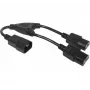 Cabo de alimentação Hypertec 808430-HY preto 0,3 m C14 conector fêmea 2 x C13 conector fêmea