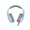Oniverse headset gaming Nebula - Diva Pink (multiplataforma), com fios, gaming, 20 - 20000 Hz, 356 g, headset, ciano, rosa