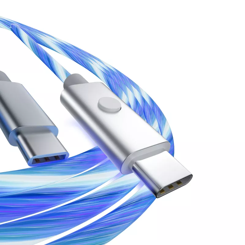 Oniverse cabo de carregamento rápido USB-C para USB-C – 2 metros – LED (multiplataforma)
