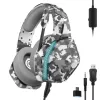Oniverse headset gaming Nebula - Urban Camo (multiplataforma), com fios, 20 - 20000 Hz, gaming, 356 g, headset, padrão camuflado